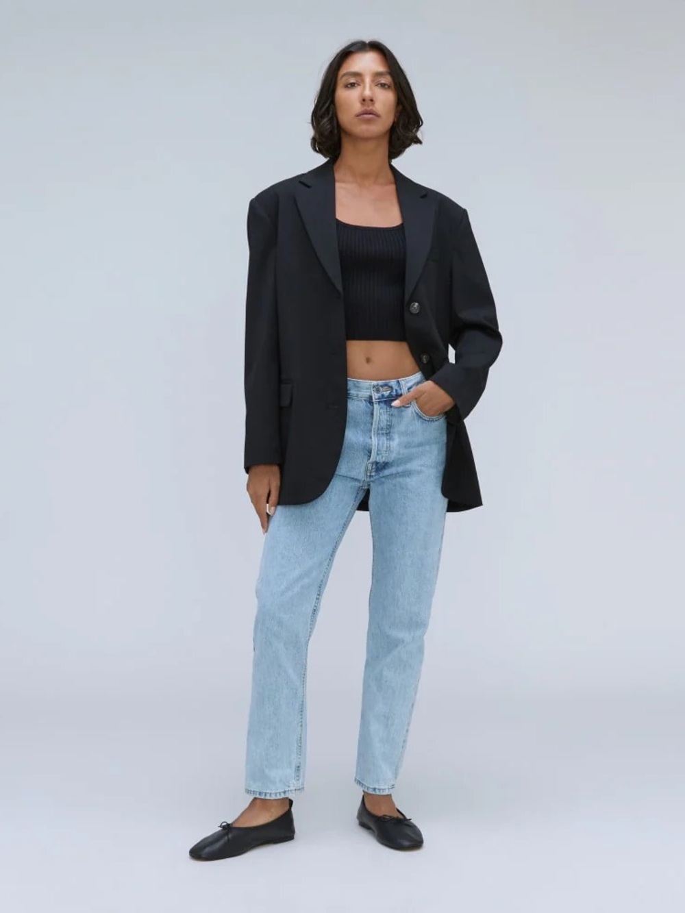 Everlane The Rigid Slouch Jean NWT | Vintage Blue Sky